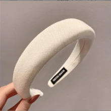 1 Peça Novo Headband Acolchoado de Esponja Coreano, Laço Azul Doce e Fresco Diagonal Listras Elevação Acessórios de Cabelo Faixa de Cabelo Aro de Cabelo