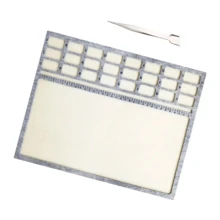 KLONKEE 串珠垫，柔软稳定，厘米刻度，独立网格，方便实用，适合DIY珠宝制作和串珠 - 彩色 - 查看 15