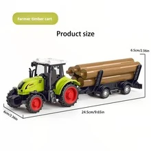 1 Buah Mainan Traktor Pertanian Realistis - Bertenaga Inersia, Pengoperasian Manual, Konstruksi ABS - Hadiah Ulang Tahun atau Natal yang Sempurna untuk Anak-Anak, Kembali ke Sekolah - MultiWarna - View 10