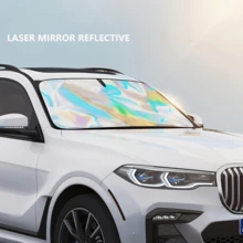 The Laser Sun Visor For The Front Windshield Of The Car, With A Foldable Design, Is Suitable For Sedans And SUVs. It Effectively Protects The Interior Of The Car, Is Fashionable, Durable, And Reliable - Một cỡ - Xem 5