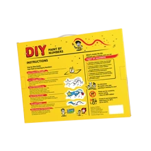 nerd hunters Kit de peinture par numéros avec cadre en bois - Art pop coloré de l'œil - canevas de 50x40 cm - Ensemble de peinture abstraite moderne DIY