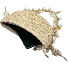 Women Seashell Purse Evening Clutch Evening Bags For Party Wedding Cocktail Prom - Brown - View 4