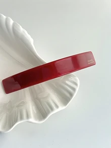 1pc Woman's Solid Color 9.5cm Stylish Acetic Acid Hair Clips, Back Of The Head Hair Accessories Hairpin, One-Line Ponytail Hair Accessory, Suitable For Daily Wear ,Festival Gifts - Multicolor - View 8