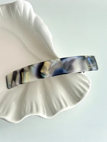 1pc Woman's Solid Color 9.5cm Stylish Acetic Acid Hair Clips, Back Of The Head Hair Accessories Hairpin, One-Line Ponytail Hair Accessory, Suitable For Daily Wear ,Festival Gifts - Multicolor - View 6