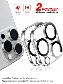 2 件相机镜头玻璃保护膜高清透明镜头钢化玻璃盖，夜间拍摄防眩光，3D 立体，保护相机兼容 16 Pro Max/16 Pro/16 Plus/16、15 Pro Max/15 Pro/15 Plus/15、14 Pro Max/14 Pro/14 Plus/14、13 Pro Max/13 Pro/13/13 Mini、12 Pro Max/12 Pro/12/12 Mini、11 Pro Max/11 Pro/11 系列