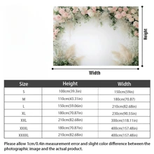 1 pièce, fond floral blanc poudré, décoration photographique en polyester, douche nuptiale, mariage, anniversaire, première communion, bannière de fête, sans besoin d'électricité, fournitures ménagères de cuisine