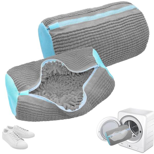 Shoe Washing Machine Bag: Washing Machine And Dryer Shoe Bag -1 Reusable Shoe Cleaning Bag, Suitable For Sports Shoes And Tennis Shoes, Non Staining Cleaning Kit (Gray, Yellow)