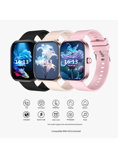 HOT 2.01" Full Screen Touch Slimme Horloge Men Women, Calling, Pedometer, Calorie, Multi Sports Mode, Distance Tracking, Call Sedentary Alerts, Multifunctional Smartwatch, Wireless Connection roid Phones view 7