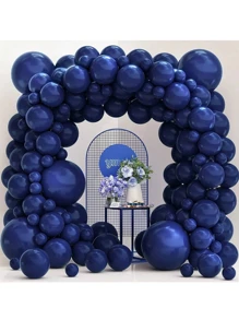 121 palloncini in lattice blu navy, adatti per compleanni, matrimoni, addii al nubilato, cerimonie di laurea, anniversari, feste a tema estivo, scenografie, decorazioni per la casa