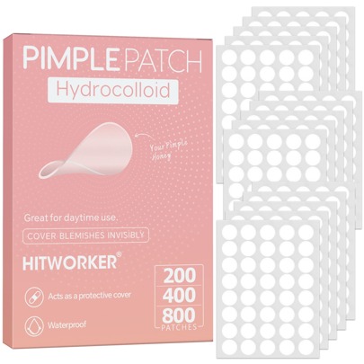 Colloidal Acne Patch, 200/400/800 Pieces/Box Deep Cleansing Acne Patch, Effectively Covers Acne Patches, Suitable For Both Men And Women, Facial And Skin Imprint Cream