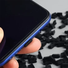 10/20/50 miếng bịt chống bụi cho điện thoại Type C I 16 Pro Max, 15 Pro Max Nắp che bụi cổng sạc USB-C bằng silicon, màu đen - Thích hợp cho phích cắm bụi silicon giao diện Type-C - Xem 9