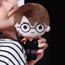 Miniso 20 cm/7,87 tum ny original Harry Potter plyschleksak halsduk Ron film TV gosedjur docka karaktär plyschdocka söt födelsedagspresent - Svart - Visa 2