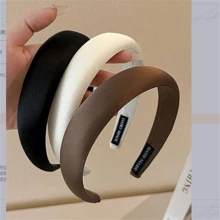 1 Peça Novo Headband Acolchoado de Esponja Coreano, Laço Azul Doce e Fresco Diagonal Listras Elevação Acessórios de Cabelo Faixa de Cabelo Aro de Cabelo