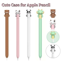 Cute Bear Case Compatible With Apple Pencil Pro And 2nd Generation And Apple Pencil (USB-C) , Silicone Protective Cover Sleeve With Apple Pencil 1st Generation