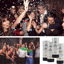 8pcs Multi-Color Paper Confetti Poppers, White Confetti, Party Atmosphere Maker, Suitable For Birthday/Wedding/Valentine's Day/Bachelor Party Celebrations Confetti Cannon, Streamer Poppers