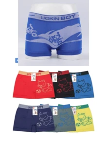 12 bóxer juvenil de microfibra surtido en colores cómodos estampados modernos - Multicolor - Ver 3