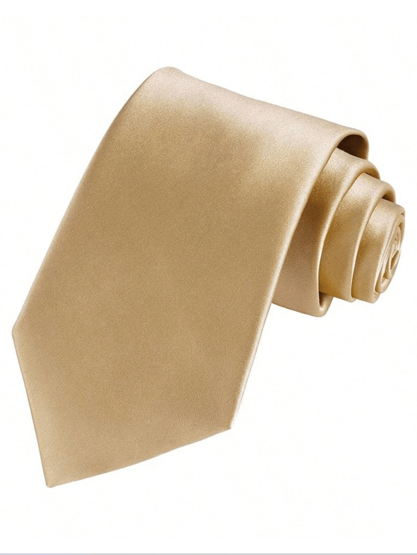 1pc Solid Color Tie For Men, Suitable For Business And Weddings, Solid Color Tie For Men, Fashionable, Simple And Versatile