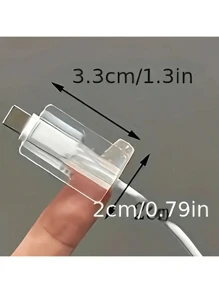 4pcs/Set TPU Cable Protector, 20W Charger Compatible With IPhone 16/15/14/13/12/11, Anti-Breakage, Phone Accessories Charger Accessories