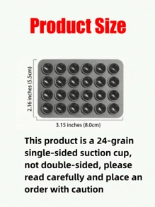 3/1 Stück multifunktionaler quadratischer Silikonzug saugnapf Wasserdichter Handyhalter, 24-Loch starker Haftsilikonzug saugnapf geeignet für verschiedene Einsatzzwecke, zur Befestigung von Handy und zum Schutz vor Herunterfallen, Videovibration, Handy-Selfie-Zubehör