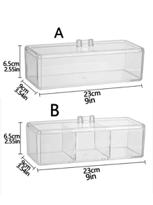 1 pièce Boîte de rangement rectangulaire avec couvercle en matière PP transparente ! Cette boîte de rangement, fabriquée dans un matériau PP durable, est conçue pour les amateurs de thé. Le design transparent et le couvercle inclus vous permettent de stocker et de visualiser facilement vos sachets de thé, mélanges de boissons et petits paquets d'assaisonnement. De retour à l'école
