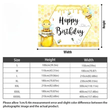 1 PC Sweet Bee One" 1st Birthday Party Backdrop - Honey Bee With Sunflower Theme, Suitable For First Birthday Celebration, Bee Gift Party Decoration, Photo Booth Studio, Photography Backdrop For Indoor Outdoor Decoration, Garden Decoration. Versatile, Multi-Size.