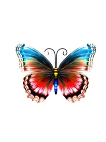 1pc/4pcs Colorful Metal Butterfly Decor, Versatile Seasonal Garden/Yard/Fence Hanging Ornament, Floral Themed Holiday Decoration, Mother's Day Gift, Great For Butterfly Enthusiasts
