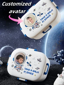 Individuelle Astronauten Lunchbox, ein Muss für die Schulanfang, geeignet für Büro, Outdoor, Picknick, Schule, Arbeit, mikrowellengeeignet