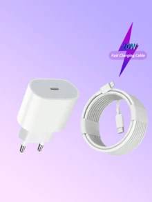 25W PD 快充套組，USB C 壁式充電器插頭 + 耐用 Type-C 充電線，通用 USB-C 充電頭，相容所有 Type-C 介面手機與數位裝置 - 查看 3