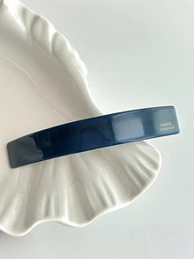 1pc Woman's Solid Color 9.5cm Stylish Acetic Acid Hair Clips, Back Of The Head Hair Accessories Hairpin, One-Line Ponytail Hair Accessory, Suitable For Daily Wear ,Festival Gifts - Multicolor - View 9