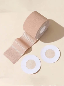 Eine Rolle elegantes Polyester Lingerie-Band - Unsichtbares Lift-Band, einfarbig, aus Vliesstoff, hautfreundlich, schweißfest und wasserdicht, geeignet für Sport und Schwimmen, 1 Rolle BH-Zubehör.