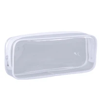 6pcs/3pcs/1pc Transparent Pencil Case/Cosmetic Bag, Clear PVC Zipper Travel Toiletry Pouch, Examination Pen Pencil Bag, Travel Accessory,Back To School,School Supplies,Pencil Pouch,School Bag