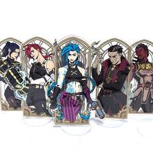 Figura decorativa de escritorio de Jinx de LOL Arcane de 15cm/5.91in - regalo de vacaciones, regalo de cumpleaños, regalo de fans de 2025 - Multicolor - Ver 1