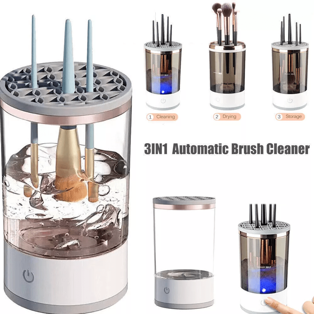 Makeup Brush Cleaner Machine Automatic Fast Electric Brush Cleaning Holder Dryer,Bag,Organizer,Storage,Makeup Organizer,Makeup