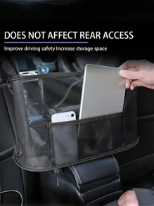 1 Stück extra große Auto Aufbewahrungstasche - Strapazierfähige Organizer-Tasche für Fahrzeuge, Rückbank Mesh-Halter für Handy, Dokumente und mehr - Aufbewahrungsregal, Taschen für Handy und Dokumente