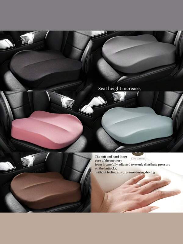 Universal For All Seasons, Soft Car Seat Cushions, Women's Seat Cushions For Small Size, Breathable Seat Cushions For All Seasons, Car Driver Height Increaser Cushions, Car Seat Cushions For Driving - Memory Foam Seat Cushions For Car Seats, Office Chairs, Laboratory Chairs, Wheelchairs, Airplanes, Office Desks And Chairs, Computer Chairs, Seat Support Cushions, Ergonomic