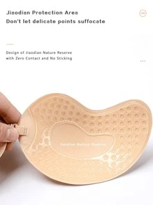 Sujetador invisible sin tirantes de viscosa con efecto push-up para mujeres, sujetador sin costuras autoadhesivo de silicona para pezones, ropa interior para bodas (viscosidad mejorada para mayor durabilidad)
