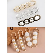1 pièce/2 pièces/3 pièces/7 pièces 6 styles polyvalents boucle détachable de ceinture pour pantalons, jeans, boucle de réduction de taille métallique à la mode réglable, sans couture nécessaire, resserrage de taille, resserrage de manchette de chemise, broche décorative