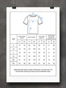 1pcs Graphic Retro Men's Doublesided Tshirt Don't Go Broke Trying To Look Rich Tee 100% Cotton For Daily Wear - 白色 - 查看 5