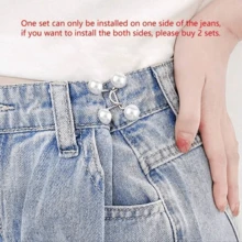 1/2 conjunto de prendedores para jeans skinny, prendedores soltos para jeans, prendedores removíveis para a cintura, alfinetes, calças skinny com cinto sem costura