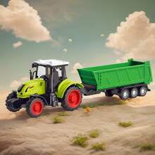 1 Buah Mainan Traktor Pertanian Realistis - Bertenaga Inersia, Pengoperasian Manual, Konstruksi ABS - Hadiah Ulang Tahun atau Natal yang Sempurna untuk Anak-Anak, Kembali ke Sekolah - MultiWarna - View 4
