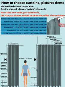 1pc Elegant Semi-Sheer Curtains - Soft Lightweight Breathable 100% Polyester, Privacy Semi-Transparent Light Filtering For Bedroom Living Room Patio Glass Doors, Rod Pocket Design, Machine Washable, Multi-Color Options, Bedroom Curtains | Elegant Curtain Design | Easy Hang Curtains, Curtains For Living Room