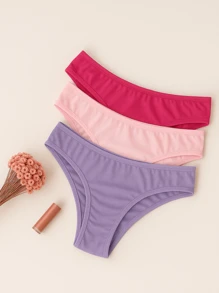 Kit Of 10 Women's Microfiber Comfort Panties | Assorted Colors 100% Cotton Lining