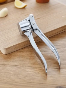 1 Stück Edelstahl Knoblauchpresse, manuelle Knoblauchpresse, rostbeständig und sichere Knoblauchreibe, einfach zu benutzender Knoblauch- und Ingwer-Zerkleinerer, Knoblauchwürfel, leicht zu drücken und zu reinigen, Obst- und Gemüsegerät, Küchenutensilie, Küchenhelfer, unverzichtbarer Haushaltsbedarf, kreatives Küchengerät, geeignet für Hotel, Restaurant, Küche, Gewürzwerkzeug, Küchenzubehör, für die tägliche Zubereitung