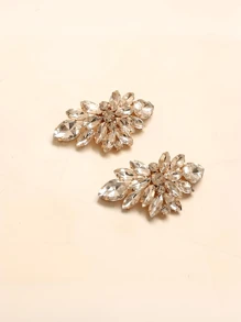 2 szt. zdejmowanych klipsów do butów z kryształkami, metalowa dekoracyjna klamra do butów na obcasie i sandałów ślubnych