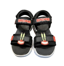 Skechers Unisex Kids Cartoon Open Toe Comfortable Beach Vacation Sports Sandals - Black/Red - View 2