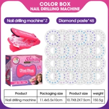 Hair Accessories DIY Set, 1 Set /100 Pieces /120 Pieces /220 Pieces, Beautifully Designed, Charming Shape. It's An Ideal Birthday, Halloween, Christmas Or Thanksgiving Gift For Girls."(Random Diamond Color Style)