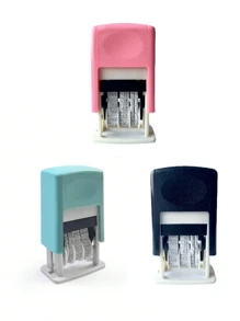 Small Adjustable Date Stamp, Manually Adjustable Year/Month/Date, Self-Inking Printer For Production Date, No Ink Included (Requires Separate Ink), Roller Stamp For Calendar Date, Production Date Number,Back To School,School Supplies