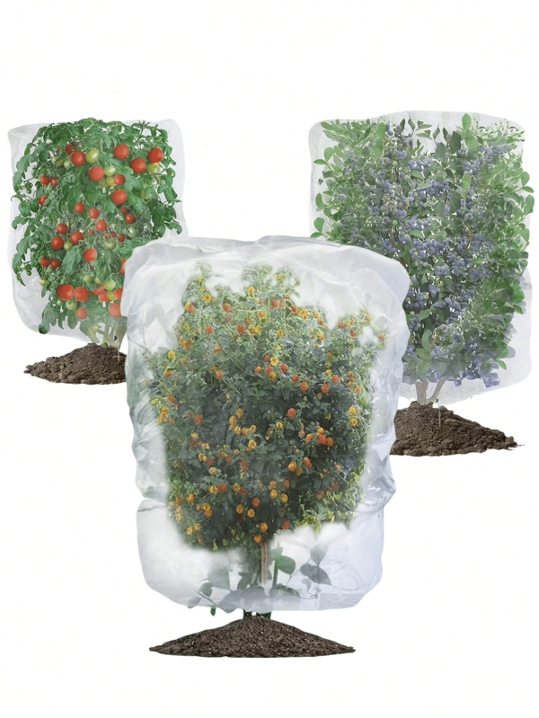 1pc Fruit And Plant Protective Bag With Drawstring, Garden Net Plant Cover, Reusable Drawstring Plant Covers, Ideal For Tomato Net Cover, Garden Plant Barrier, Suitable For Vegetables, Fruits, Flowers,Trees, And Shrubs, Squirrel, Bird, And Insect Deterrent
