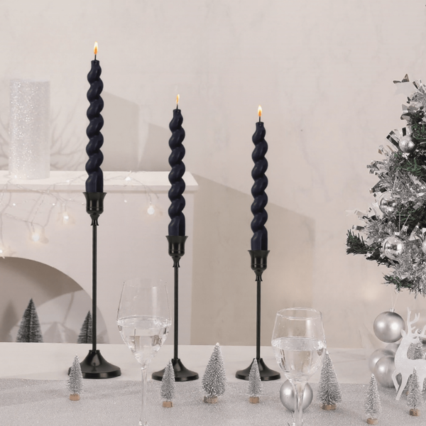 3pcs Set Vintage Brass Gold Metal Cone-Shaped Candle Holders, Elegant Modern Decorative Centerpiece Candlesticks, Suitable For Fireplace, Wedding, Housewarming Gift, Candle Holders, Cone-Shaped Vintage Brass Gold Candle Holders For Fireplace, Party, Restaurant, Home Decor, Wedding Centerpiece, Candlelight Dinner (Candles Not Included)