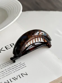 6pcs/3pcs/1pc Set Women Fashion Elegant Acetate Fiber Banana Hair Clips, Simple Ponytail Clips, Twist Clips, Horizontal Clips, Suitable For Party, Daily Wear, Holiday Gifts, Head Accessories, Hair Accessories For Women - Multicolor - View 4